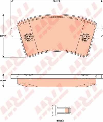 DİSK BALATA ÖN LP2078 KANGO-III 1.5 DCI (GDB1785)