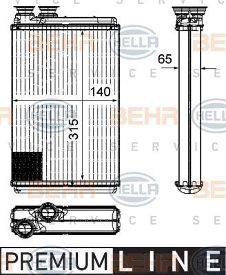 KALORİFER RADYATÖRÜ 346490 PARTNER TEPE (08-) 1.6HDI (BRAZING) | 6448S7 6448Q6 6448S6