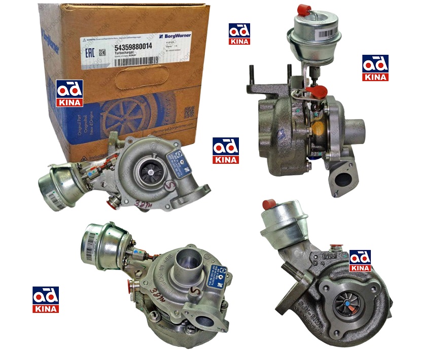 TURBO 54359880014 DOBLO LINEA PUNTO MITO 1.3MJET CORSA D Z13DTH EURO4 90PS | 55198317