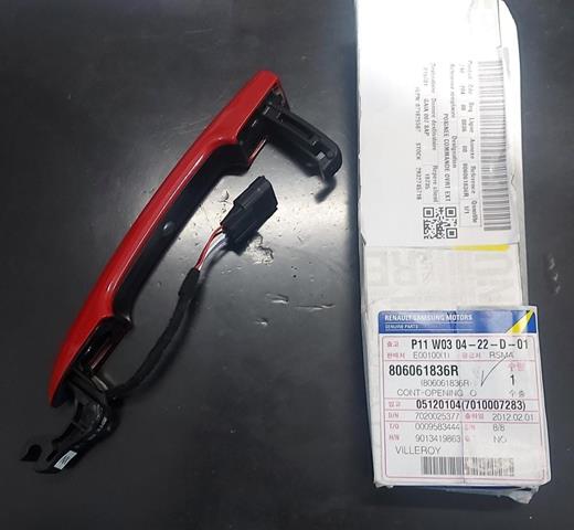 KAPI DIŞ KOLU ÖN SAĞ 806061836R 806065934R MEGANE III - KIRMIZI BOYALI - | 6039908492 806061836R