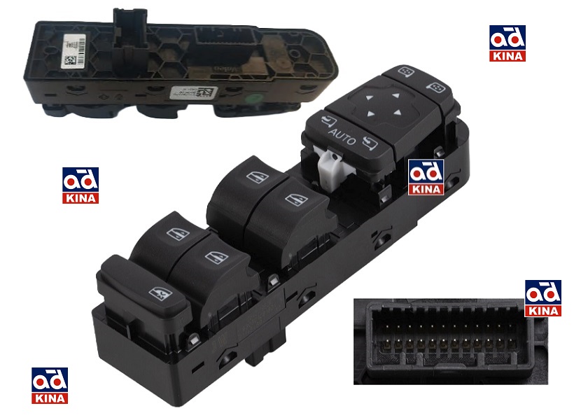 CAM AÇMA DÜĞMESİ ÖN SOL AYNA KONTROLLÜ 254011586R MEGANE IV-TALISMAN | 254012952R 254011586R