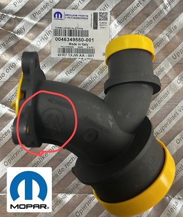 TURBO GİRİŞ BORUSU 46349550 EGEA DOBLO III 1.6MJET EURO6 | 46349550