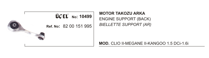 MOTOR TAKOZU ARKA 10499 CLIO-II MEGANE-II KANGO | 8200151995