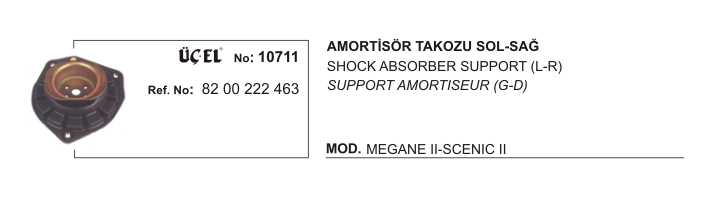 AMORTİSÖR TAKOZU 10711 MEGANE-II SCENIC-II