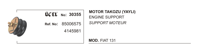 MOTOR TAKOZU ÖN YAYLI TİP 30355 M131 DKS