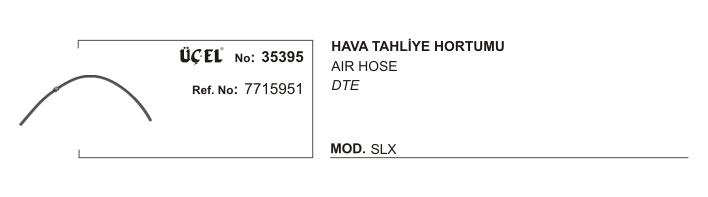 HAVA TAHLİYE HORTUMU 35395 SLX