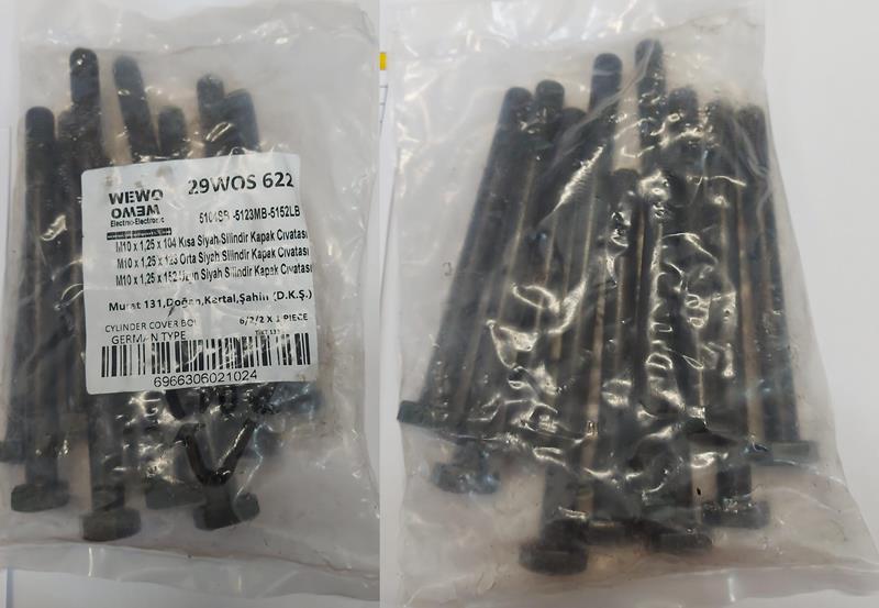 SİLİNDİR KAPAK SAPLAMA TAKIMI 29WOS622 M131 1600 DKS | 